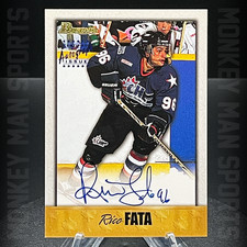 1998-99 Bowman CHL - Rico Fata ON-CARD AUTO - #A40 BLUE FOIL KNIGHTS MINT