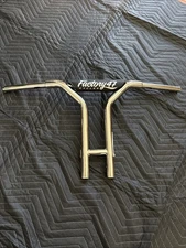 Factory 47 Chrome 1 1/4 in. MX47 Straight T-Bar 14 in. Rise Handlebar Harley