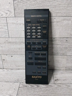 Sanyo IR9250 Remote Control VCR/TV Channel Scan Tracking Tape Speed Quick Repeat