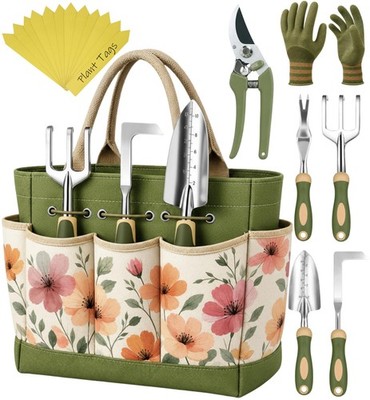Heavy Duty Gardening Tools - Gardening Gifts for Women, Men, Mom, Dad - Durab...