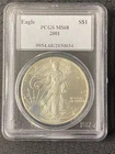2001 PCGS MS68 - 1 oz Silver American Eagle US $1 Coin