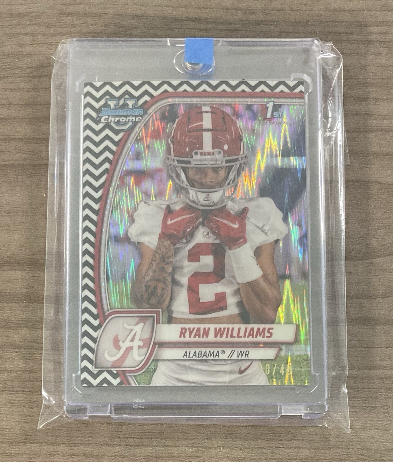 2024 Bowman U Chrome - Black & White Stealth #53 Ryan Williams 1st /48