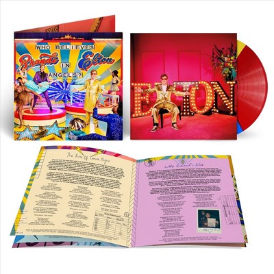 ELTON JOHN /BRANDI CARLILE WHO BELIEVES IN ANGELS? [TRI-COLOR VINYL] NEW LP