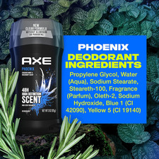 Dual Action Deodorant Stick for Long Lasting Odor Protection, Phoenix Crushed...