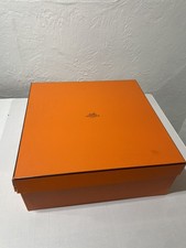 Hermes Box 14x14x5.5in Empty Gift Box with Tissue Paper