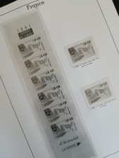 FEUILLES YVERT ET TELLIER FRANCE 1991 a 1993 avec Pochettes