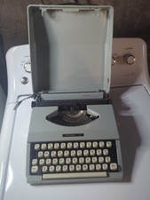 Rare with Original Box Royal Signet Manual Typewriter  Gray in Portable Case. thumbnail