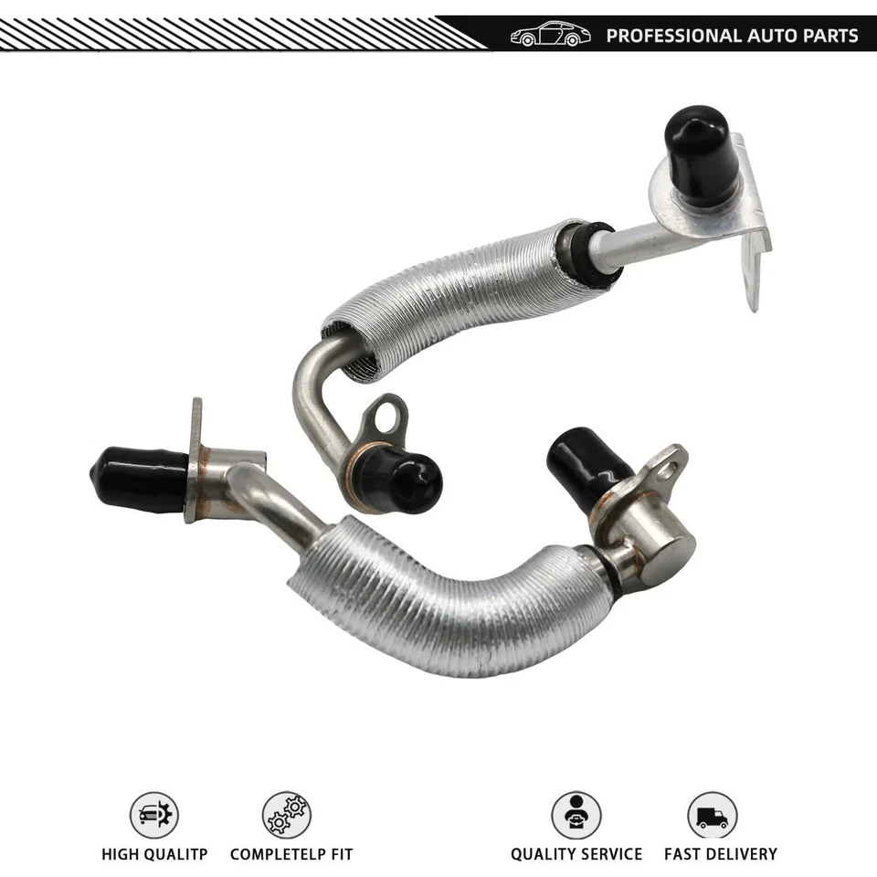 Set of 2pcs Engine Turbocharger Coolant Hose For BMW 220i 320i 328i 420i 428i Foto 3 de 4