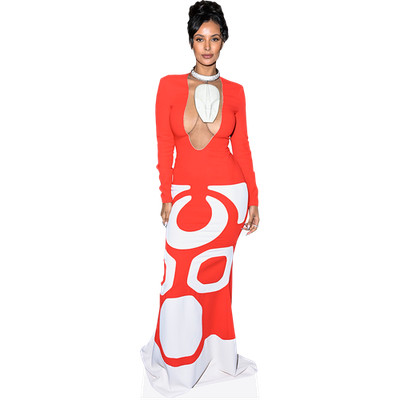Maya Jama (Long Dress) Mini Size Cutout