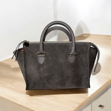 Clare V Gray Suede Shoulder Bag Sandrine Hand...