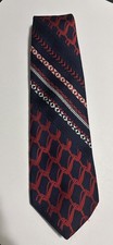 Mr. John Beau Brummel Vintage Retro Tie Red White Blue 