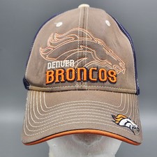 Denver Broncos Hat Mens One Size Blue Strapback Cap NFL Embroidered Reebok