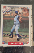 Nabisco All-Star Autographs Phil Niekro Autographed Baseball Card 1993