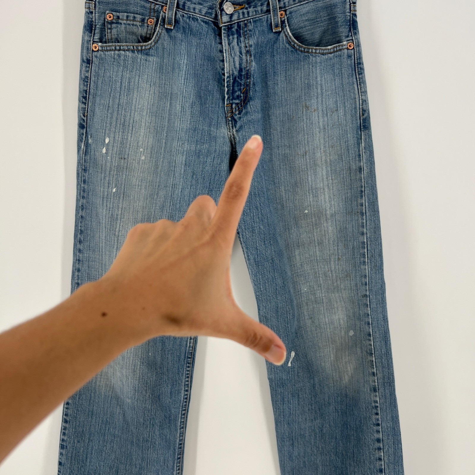 Levi's 529 Low Rise Straight Denim Jeans Y2K '03 Medium Wash 30x32 (30x31) thumbnail 8