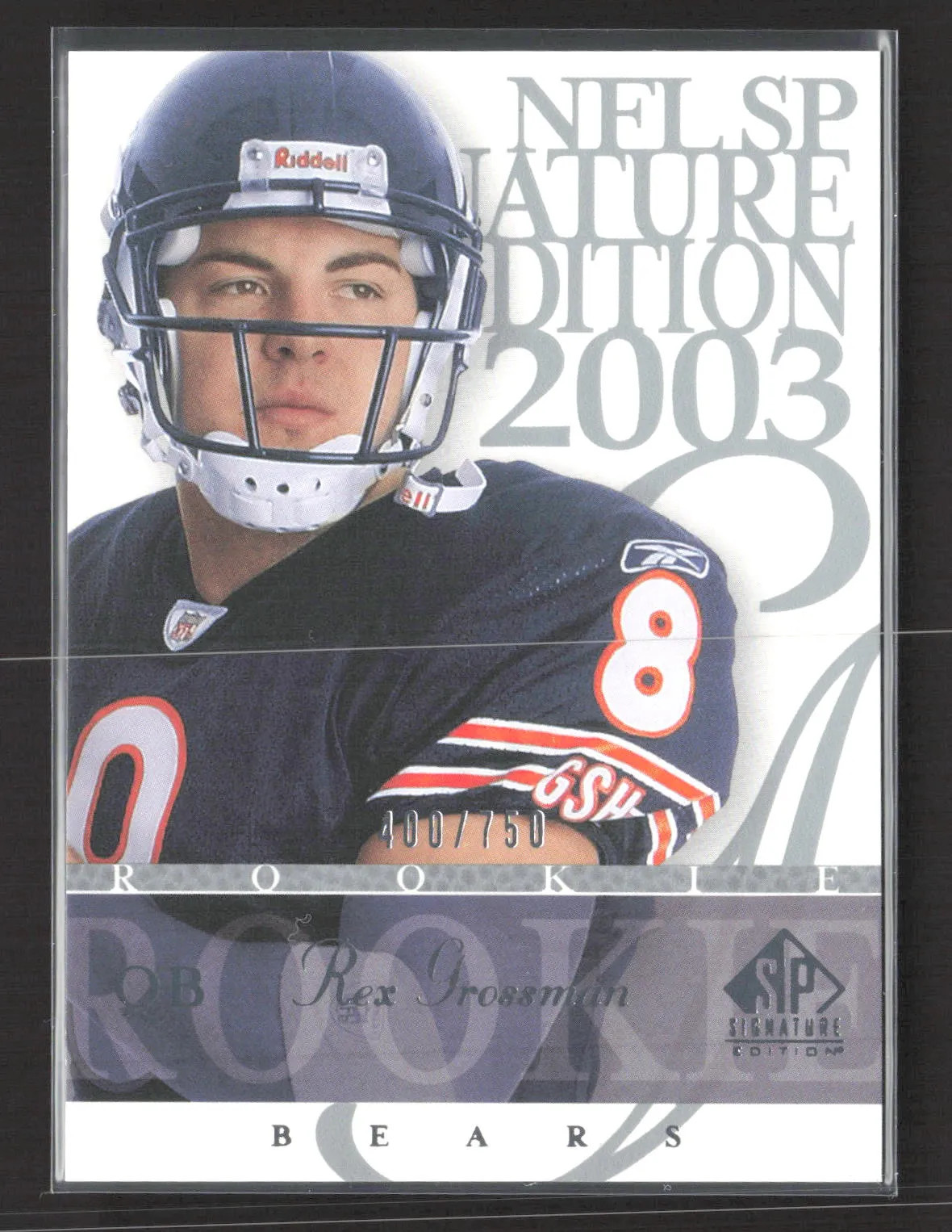 Rex Grossman SP Signature #168 Base
