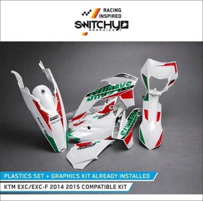 Kunststoff + Grafik KTM 2014 2015 EXC EXC-F - Kompatibel Decals Sticker