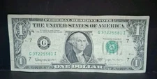 1963 G $1 Joseph Barr One Dollar Bill Federal Reserve Note Chicago Illinois 