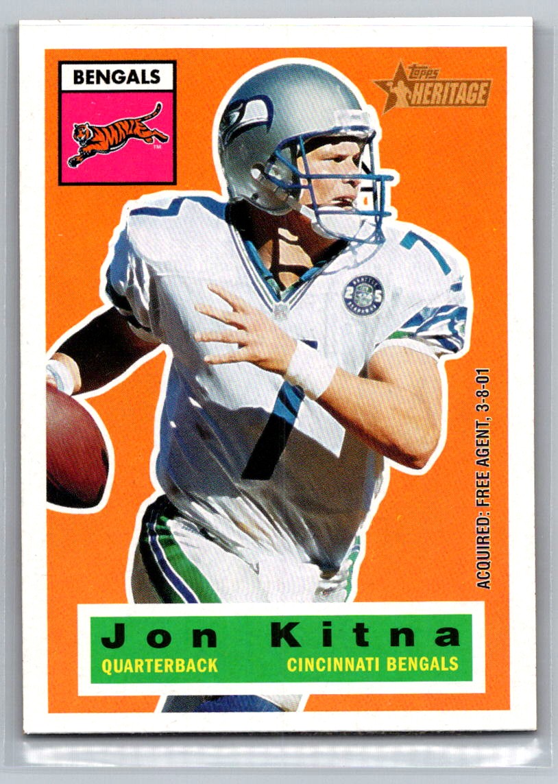 Jon Kitna 2001 Topps Heritage Cincinnati Bengals #86