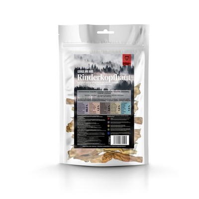 Rinderkopfhaut 1000g   100% Rind, extra Harter Naturkauartikel für Hunde   ge...