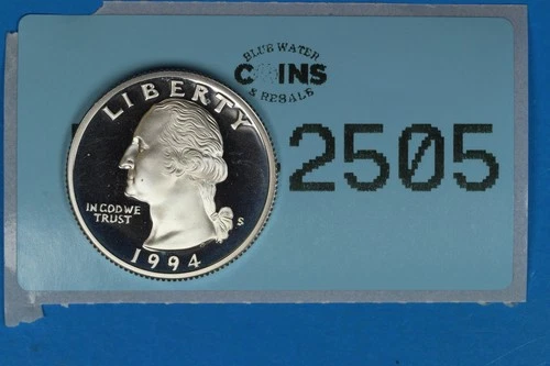 1994-S 25C WASHINGTON SILVER QUARTER DOLLAR PROOF RAW-2505