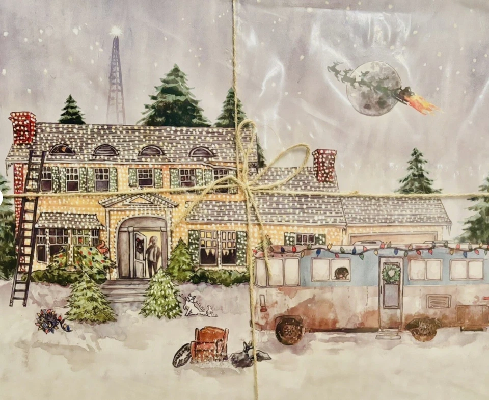 Pottery Barn National Lampoon Christmas Vacation Set Of 4 Placemats New SO NICE! - Image 4 of 4