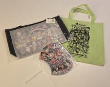 Tokidoki Graphic Tote Bag From SDCC with Exclusive Plastic Fan and bonus bag