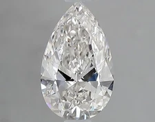 Cert. GIA 1.02 Carat Pear Cut Natural Mined Diamond Loose G color VS2 clarity