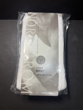 Nordstrom Briefs White 3pk Supine Cotton Size 38 New Sealed Package