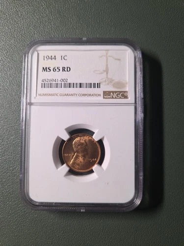 1944 Wheat Penny NGC MS-65 RD