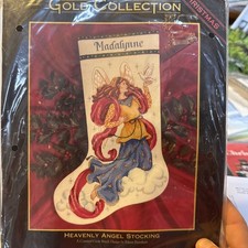 Dimensions Gold Collection Heavenly Angel Stocking Counted Cross Stitch Kit 8450