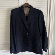 Polo Ralph Lauren Men  s Soft Tailored Linen Suit Navy Jacket Sz 40