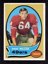 1970 Topps #57 Dave Wilcox San Francisco 49ers Football Card F2 EX+