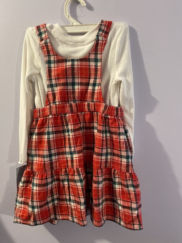 Cat and Jack jumper and shirt set size 4T, shirt, jumper, set, girl's, $20
