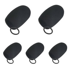 5 Pack Boom Mic Headset Microphone Cover Foam Lapel Headset Microphone Windsc...