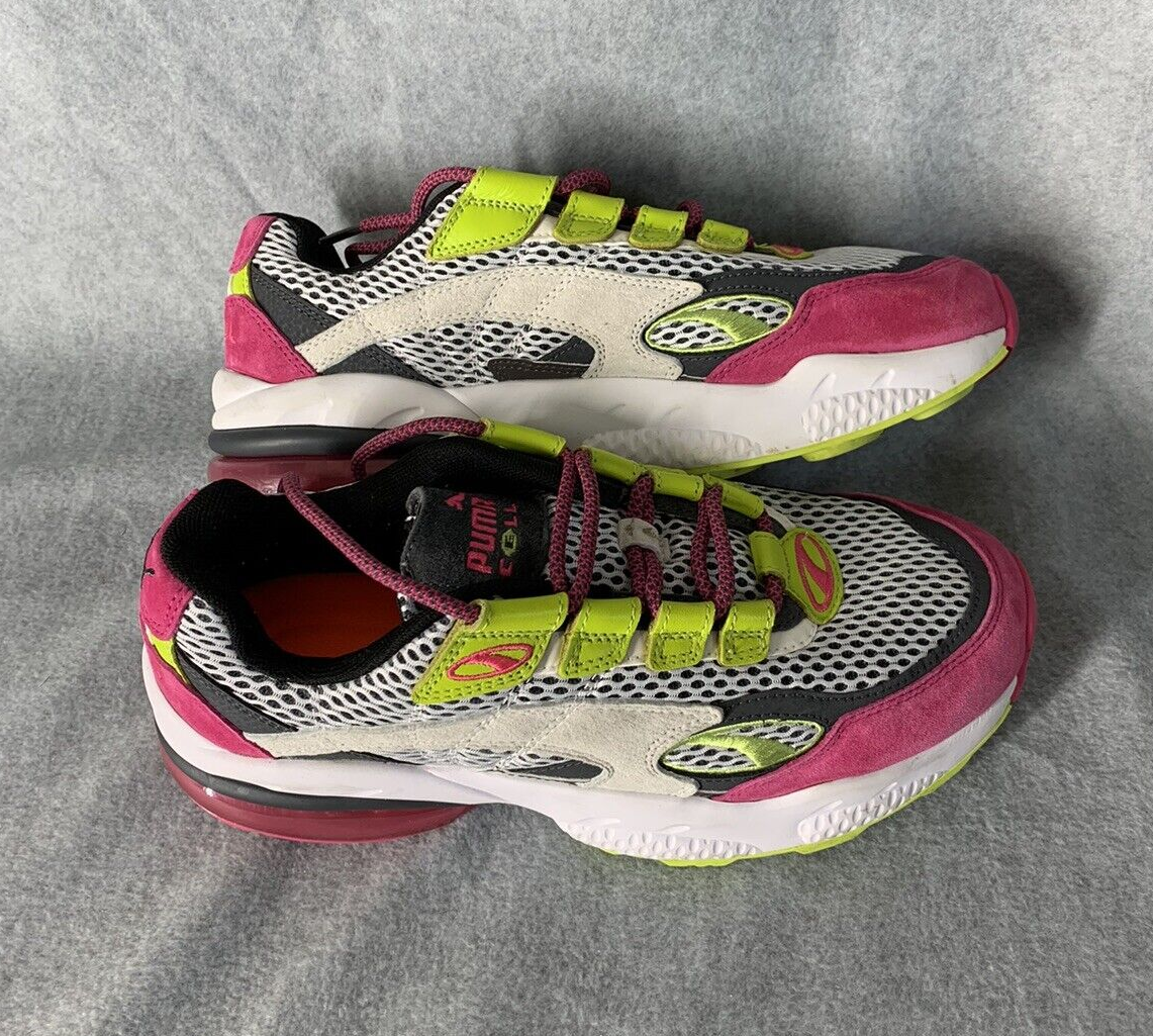 PUMA Cell Venom Fresh Sneakers Shoes White \u0026a Fuchsia Pink Air 9 Mens  370415-01 | eBay