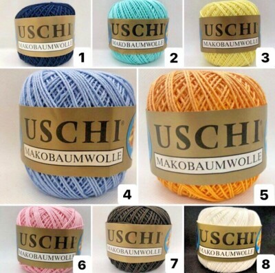 Makobaumwolle, 50 gr. Häkelgarn, USCHI, 100% Baumwolle