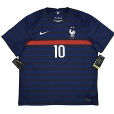 NEW XXL - VERYRARE NIKE France 2020-21 Home Jersey Mbappe #10 MOST ICONIC EVER !