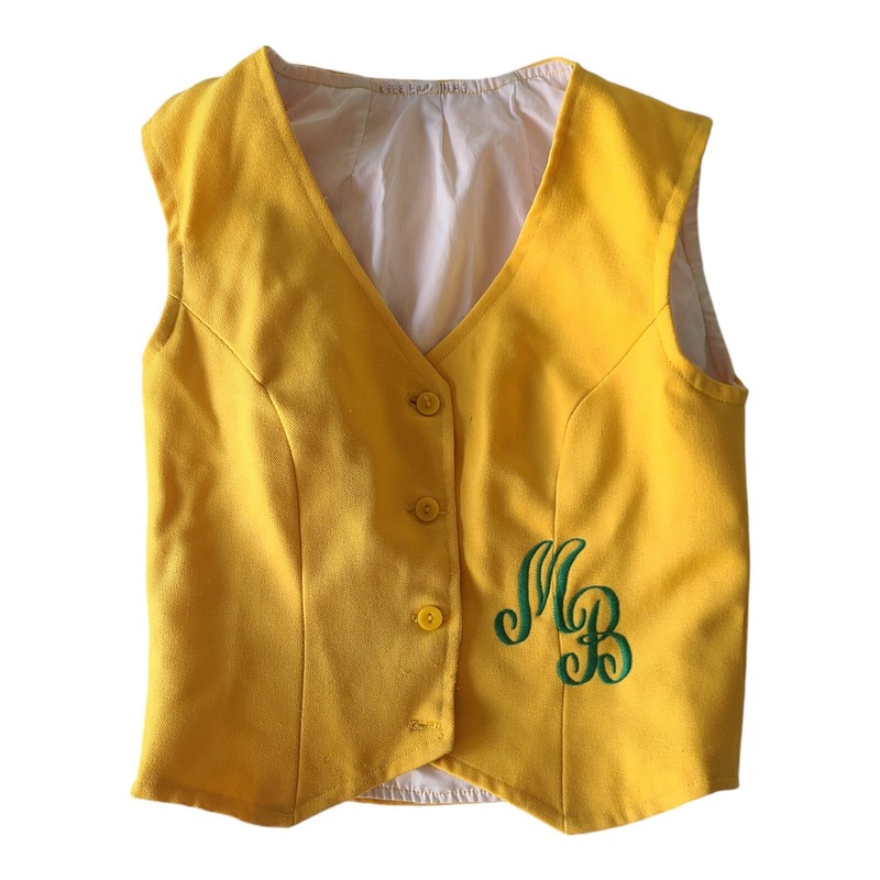 Vintage Cheerleading Vest Uniform MB MBHS