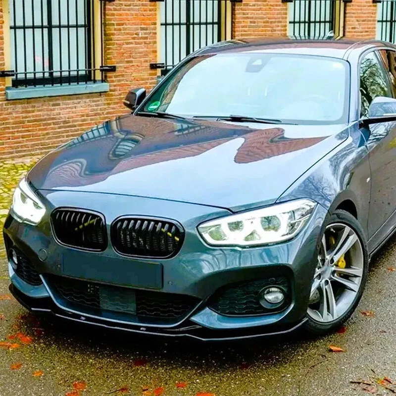 NEWSTART*2020 FOR BMW 1 SERIES F20 F21 M SPORT 2015-2019 LCI GLOSS BLACK FRONT SPLITTER LIP UK