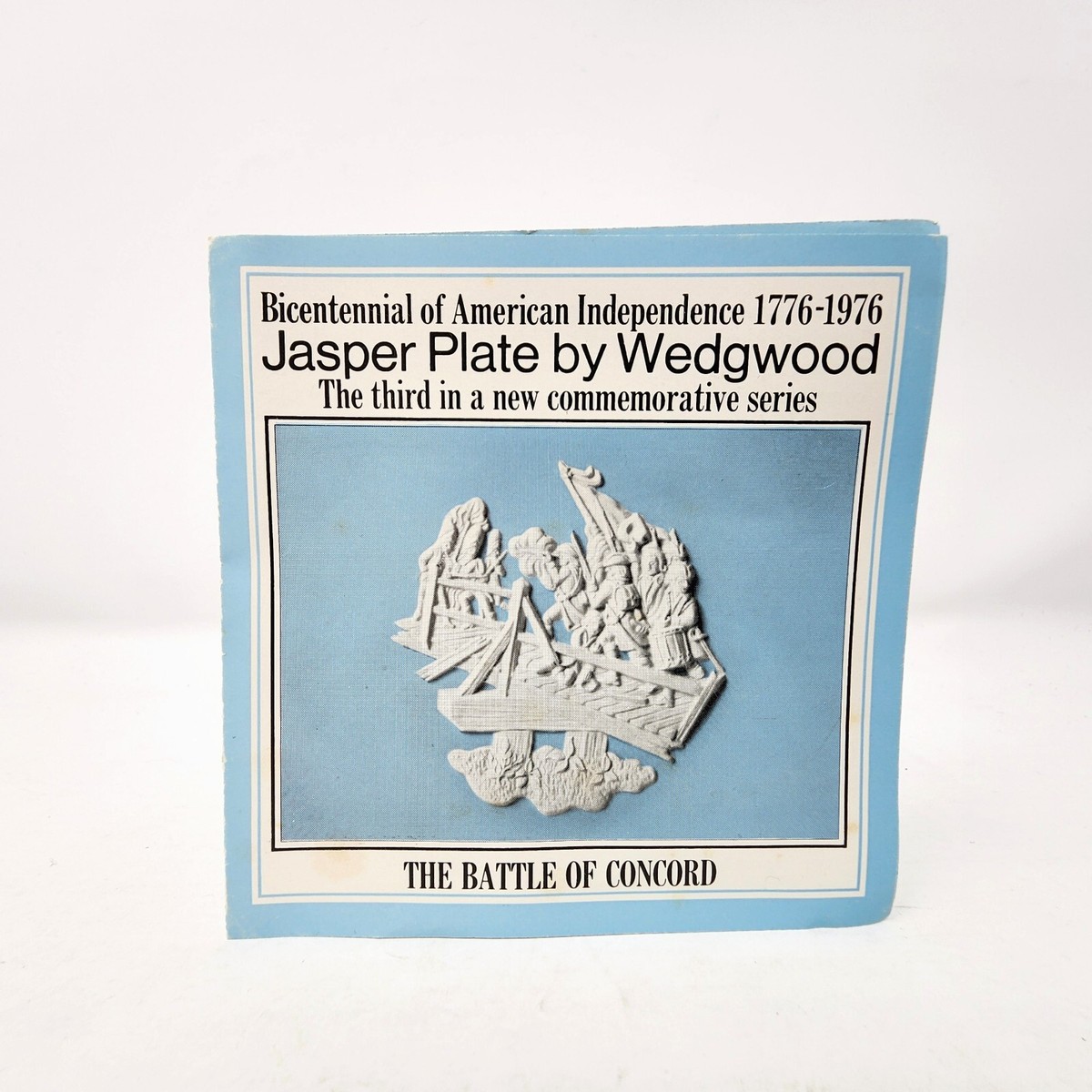 1976 WEDGWOOD American Bicentennial BATTLE Of CONCORD Blue