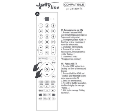 Télécommande Universelle Pour TV Panasonic - Compatible Smart TV, LCD, LED
