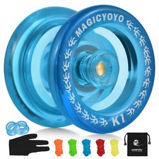 Unresponsive for Kids Yo-Yo Ball with 5 Replacement Strings Glove O6B1