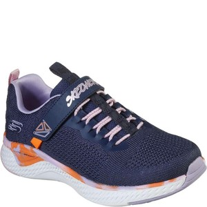 skechers navy solar fuse trainers
