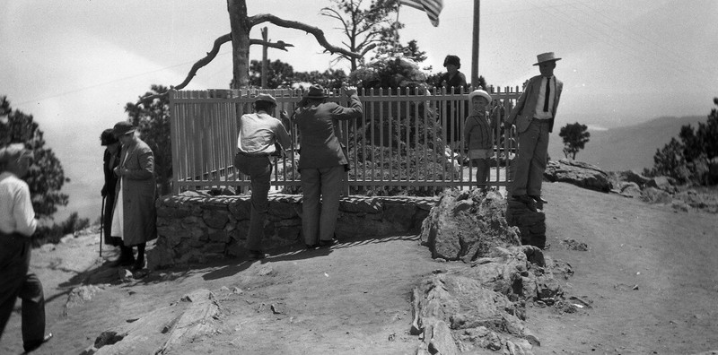 1920s Photo Negative Grave of Buffalo Bill Cody – Golden Colorado