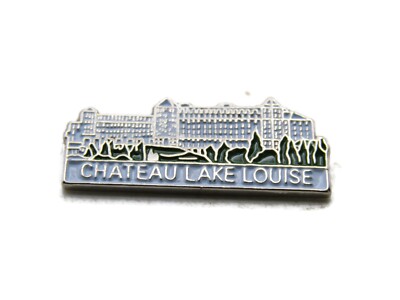 Chateau Lake Louise Enamel Pin Banff Alberta Canada Souvenir Fairmont Hotel