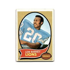 Lem Barney Rookie 1970 Topps #75 Detroit Lions Football Card NM
