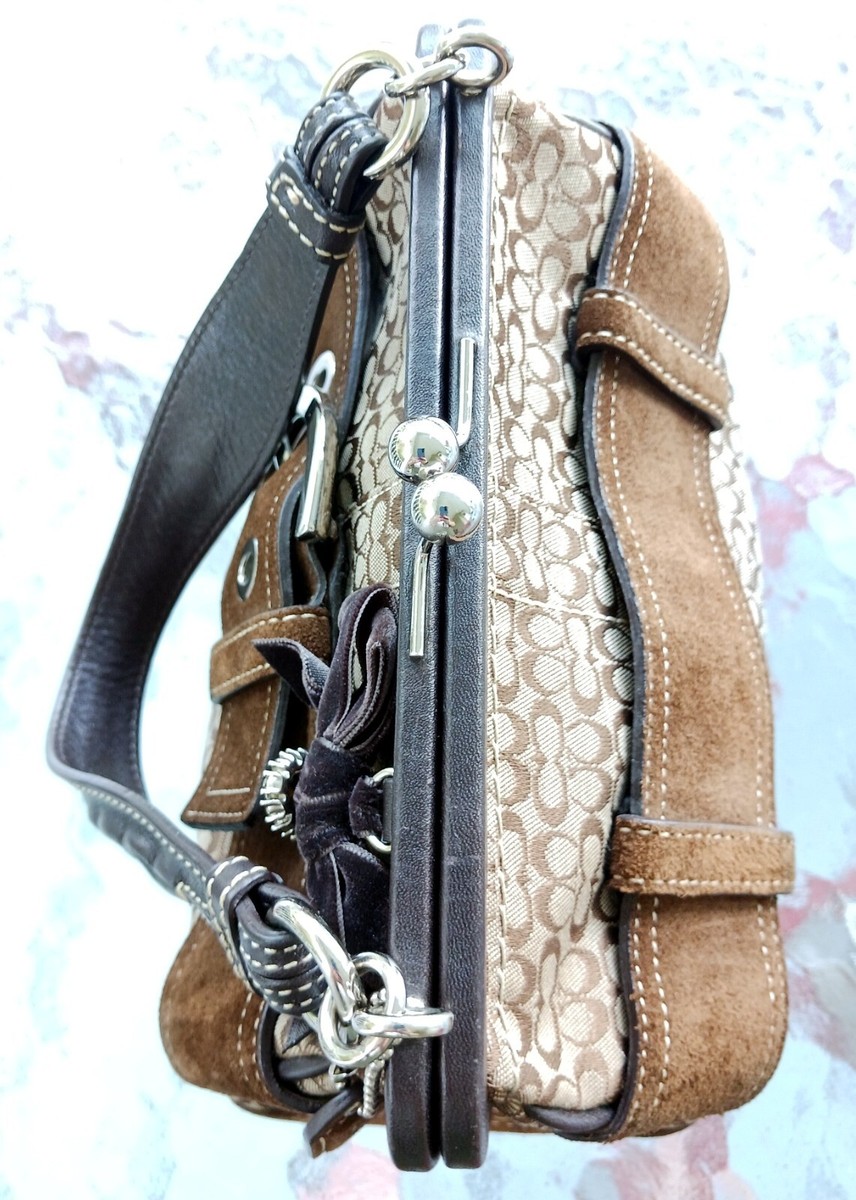 バッグ Vintage Coach Soho Bag Brown Signature s-l400.jpg