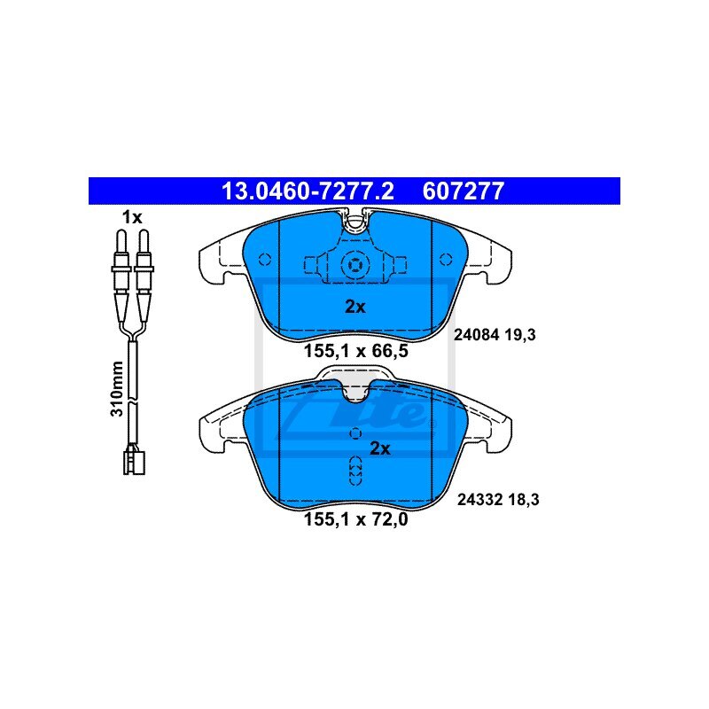 Accossato Bremsbeläge EV1 – Set Von 2, Für Straße & Rennstrecke