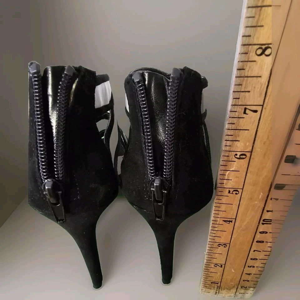  Preciosos tacones CARLOS Santana Strata para mujer plataforma negro/blanco talla 9  Foto 4 de 4