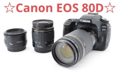 Canon EOS 80D + 50mmレンズセット Canon EOS 80DレンズセットCanon EF 50mm 【公式通販】